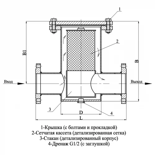 схема фильтра газового